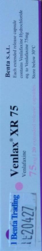 Venlax XR 75mg